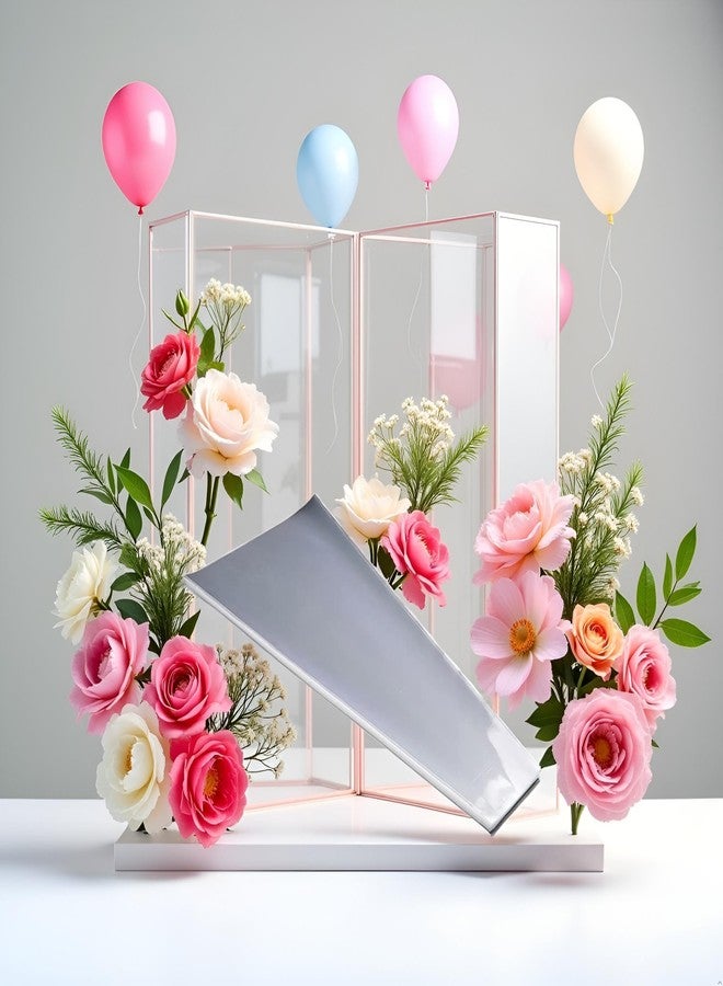 Tustao 100 Pcs Transparent Flower Packaging Bags,Clear Plastic Flower Bouquet Bag Sleeve Cellophane Bags Rose Packaging Gift Wrap Cellophane for Valentine's Day, Gift Wrap Cellophane Bags - Image 2